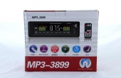 Автомагнитола MP3 3899 ISO 1DIN, USB, SD, FM, сенсорный экран, пульт ДУ