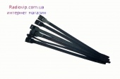 картинка Стяжки с фиксатором, многоразовые, 200х7,5мм, чёрные (100шт.) от интернет магазина Radiovip