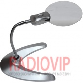 картинка Настольная лупа LED подсветкой, 2.25X+5X увеличение, диаметр 107+22 мм, Magnifier  от интернет магазина Radiovip