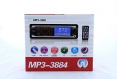 Автомагнитола 3884 ISO - MP3 Player, FM, USB, SD, AUX , сенсорная панель управления