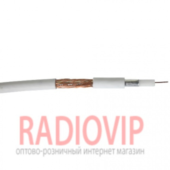 картинка Кабель RG-59, (0,5CU+3.1PE+Al+64/0,12), диам-4,8мм, белый, 300м от интернет магазина Radiovip