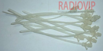 картинка Стяжки с дюбелем 160х4,8 белые (пачка по 100шт.) от интернет магазина Radiovip