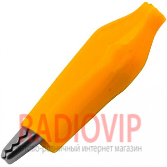 картинка Зажим тестерный малый жёлтый от интернет магазина Radiovip