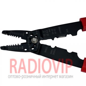 картинка Инструмент НТ-203 для зачистки и обжима неизолированных клемм от интернет магазина Radiovip