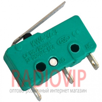 картинка Микропереключатель с лапкой MSW-12 ON-(ON), 3pin, 5A, 125/250VAC от интернет магазина Radiovip