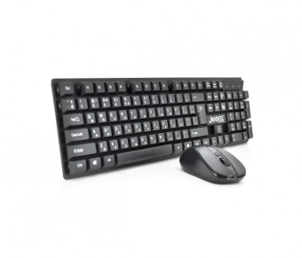 картинка Беспроводная клавиатура WS630 Black, (Eng / Pyc), 2.4G, USB от интернет магазина Radiovip