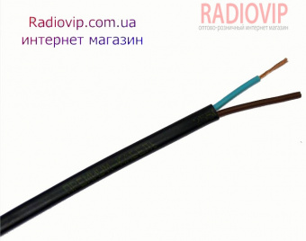 картинка Кабель силовой ШВВП, медный, 2х1,5мм.кв. (гибкий), черный, 100м от интернет магазина Radiovip