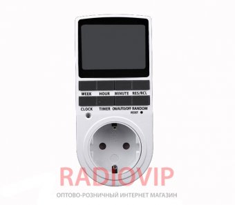 картинка Розетка TS-855 с недельным электронным таймером от интернет магазина Radiovip