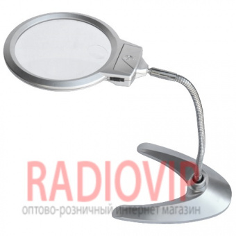 картинка Лупа настольная гибкая, круглая, диам-130мм Magnifier 4B-10 от интернет магазина Radiovip