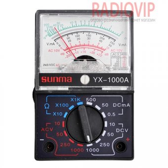 картинка Мультиметр стрелочный Sunwa yx 1000A от интернет магазина Radiovip