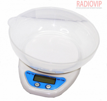 картинка Весы кухонные QZ-129+чаша от интернет магазина Radiovip