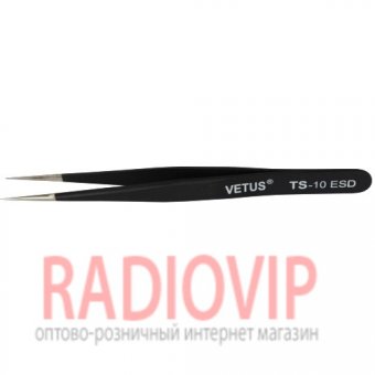 картинка Пинцет радиотехнический ESD, Vetus TS-10 от интернет магазина Radiovip
