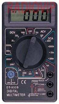 картинка Мультиметр DT-830B от интернет магазина Radiovip