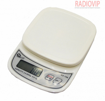 картинка Весы кухонные QZ-158, 5кг (0.5г) от интернет магазина Radiovip