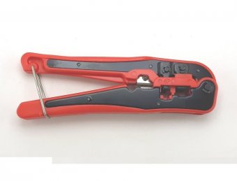 картинка Инструмент WJ-335, для обжима 4р4с, 6р4с, 8p8c, пластик от интернет магазина Radiovip