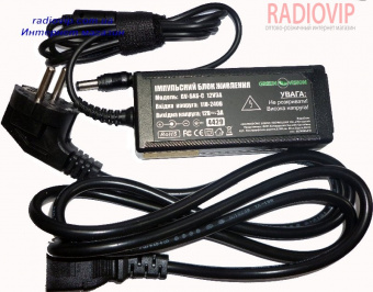 картинка Импульсный адаптер питания Green Vision GV-SAS-C 12V3A от интернет магазина Radiovip