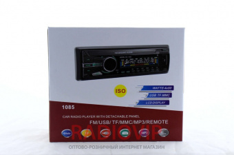 Автомагнитола USB MP3 1085B / ISO с еврофишкой и съемной панелью