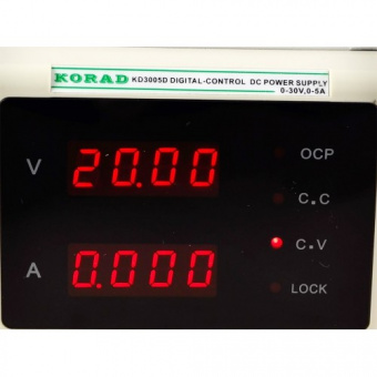 картинка Лабораторный блок питания Korad KD3005D, 30B, 5A от интернет магазина Radiovip