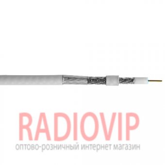 картинка Кабель RG-6 (F660 Tri-Shield), 2фольги+экран, диам-7,1мм, белый, 305м от интернет магазина Radiovip
