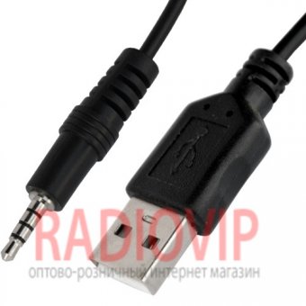 картинка Шнур шт.USB А -шт.3,5мм 4С, v2.0, с фильтр., 1.5м, чёрный от интернет магазина Radiovip