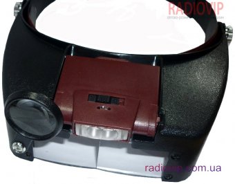 картинка Лупа бинокулярная налобная с подсветкой, (MG81007А) от интернет магазина Radiovip