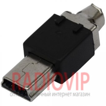 картинка Штекер mini USB 5pin, под шнур, разборной от интернет магазина Radiovip