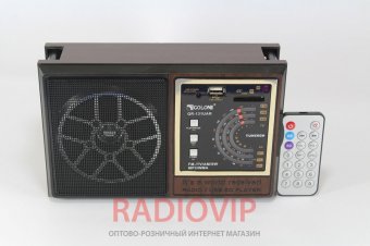 картинка Радиоприемник Golon RX-131 UAR портативная колонка USB /SD / MP3/ FM / пульт от интернет магазина Radiovip