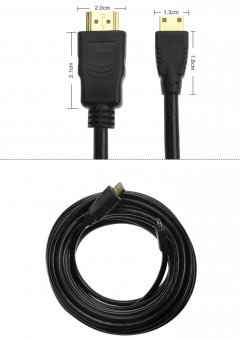 картинка Кабель HDMI-mini HDMI 1,5 m от интернет магазина Radiovip