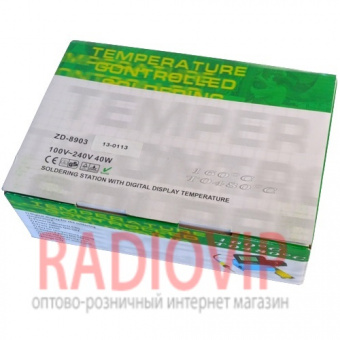 картинка Паяльная станция цифровая ZD-8903, 40W, 160-480°C от интернет магазина Radiovip