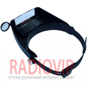 картинка Лупа бинокулярная налобная с подсветкой, (MG81007А) от интернет магазина Radiovip