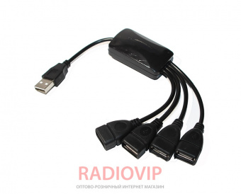 картинка Хаб USB 2.0 4 порта (гидра) от интернет магазина Radiovip
