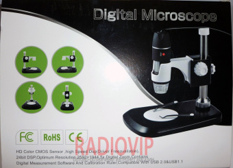 картинка Портативный USB микроскоп цифровой BM-U600S 0.3M-2MPx 25X-600X от интернет магазина Radiovip