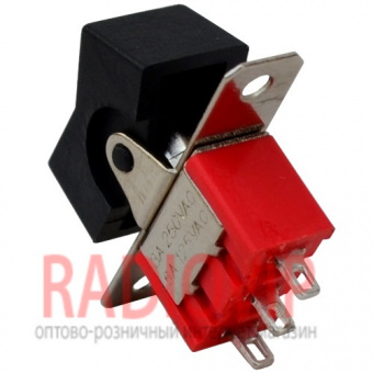 картинка Тумблер с клавишей RLS-102-A1 (ON-ON), 3pin, 3A 250VAC, черный от интернет магазина Radiovip