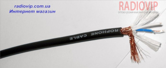 картинка Кабель микроф. 2ж. d-4mm Hi-Fi на кат.чёрный 100м от интернет магазина Radiovip