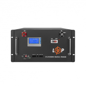 картинка Аккумулятор LP LiFePO4 48V (51,2V) - 230 Ah (11776Wh) (Smart BMS 200A) с LCD RM от интернет магазина Radiovip