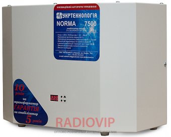 картинка Стабилизатор NORMA 7,5 кВА от интернет магазина Radiovip