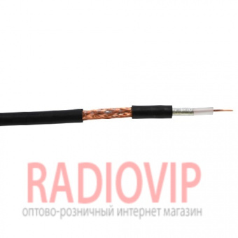 картинка Кабель RG-58U,(0.8СU+2.9PE+Al foil+64х0,12CCA), диам-5мм, чёрный от интернет магазина Radiovip