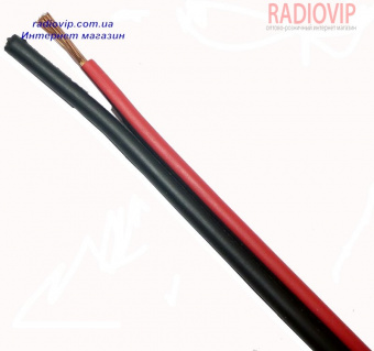 картинка Кабель питания 2жилы 16х0,20мм CU (0,5мм.кв.), красно-чёрный, 100м от интернет магазина Radiovip