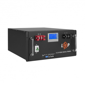 картинка Аккумулятор LP LiFePO4 48V (51,2V) - 100 Ah (5120Wh) (Smart BMS 100A) с LCD RM от интернет магазина Radiovip