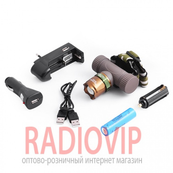 картинка Ультрафиолетовый фонарь на лоб Police 12V 6866-UV от интернет магазина Radiovip