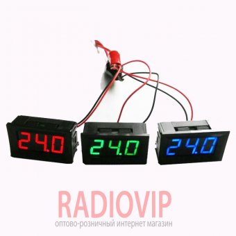 картинка Вольтметр XH-B114 4,5-120 В (красные цифры) от интернет магазина Radiovip