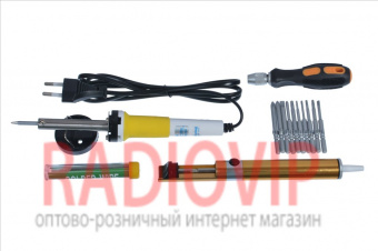 картинка Набор паяльного инструмента ZD-921A в пластиковом боксе от интернет магазина Radiovip