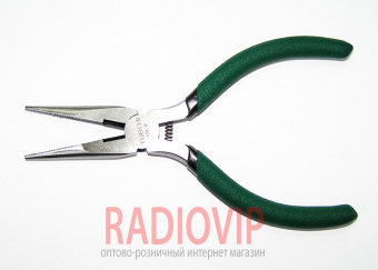 картинка Круглогубцы с кусачками,зелёные ручки 135*35,Q100 от интернет магазина Radiovip