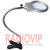 картинка Лупа-лампа с LED подсветкой с прищепкой, круглая 2,5 +5 кратное увеличение, диам.-90мм+22мм (MG15122-1А) от интернет магазина Radiovip