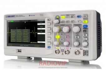 картинка Цифровой осциллограф Siglent SDS1102CML+, 2x100МГц, 2 канала, 7" дисплей от интернет магазина Radiovip