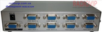 картинка Разветвитель VGA 1 на 8 VGA-SP 108P 350MHz X8 от интернет магазина Radiovip