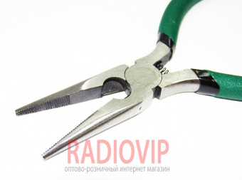 картинка Круглогубцы с кусачками,зелёные ручки 135*35,Q100 от интернет магазина Radiovip