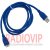 картинка Шнур шт.USB А -шт.miсro USB тип В, v3.0, диам.-6мм, 1,5м, синий от интернет магазина Radiovip