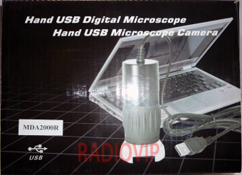 картинка Портативный USB микроскоп цифровой MDA2000R 1/3.2” 1X---40X,200x 1.3MP от интернет магазина Radiovip
