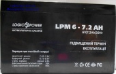 картинка Аккумулятор LPM 6-7.2 AH от интернет магазина Radiovip